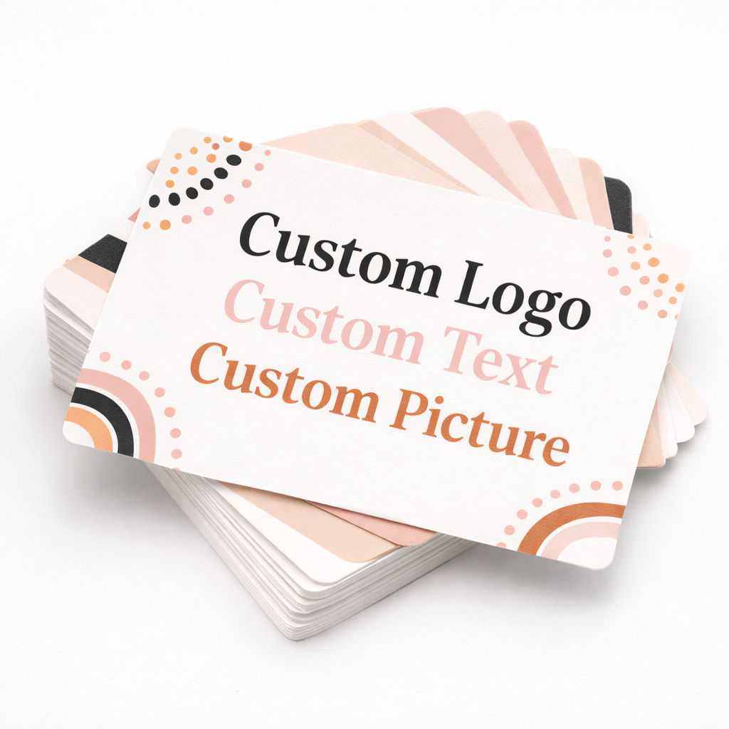 Custom NFC Plastic Business Card – Double-Sided with Photo