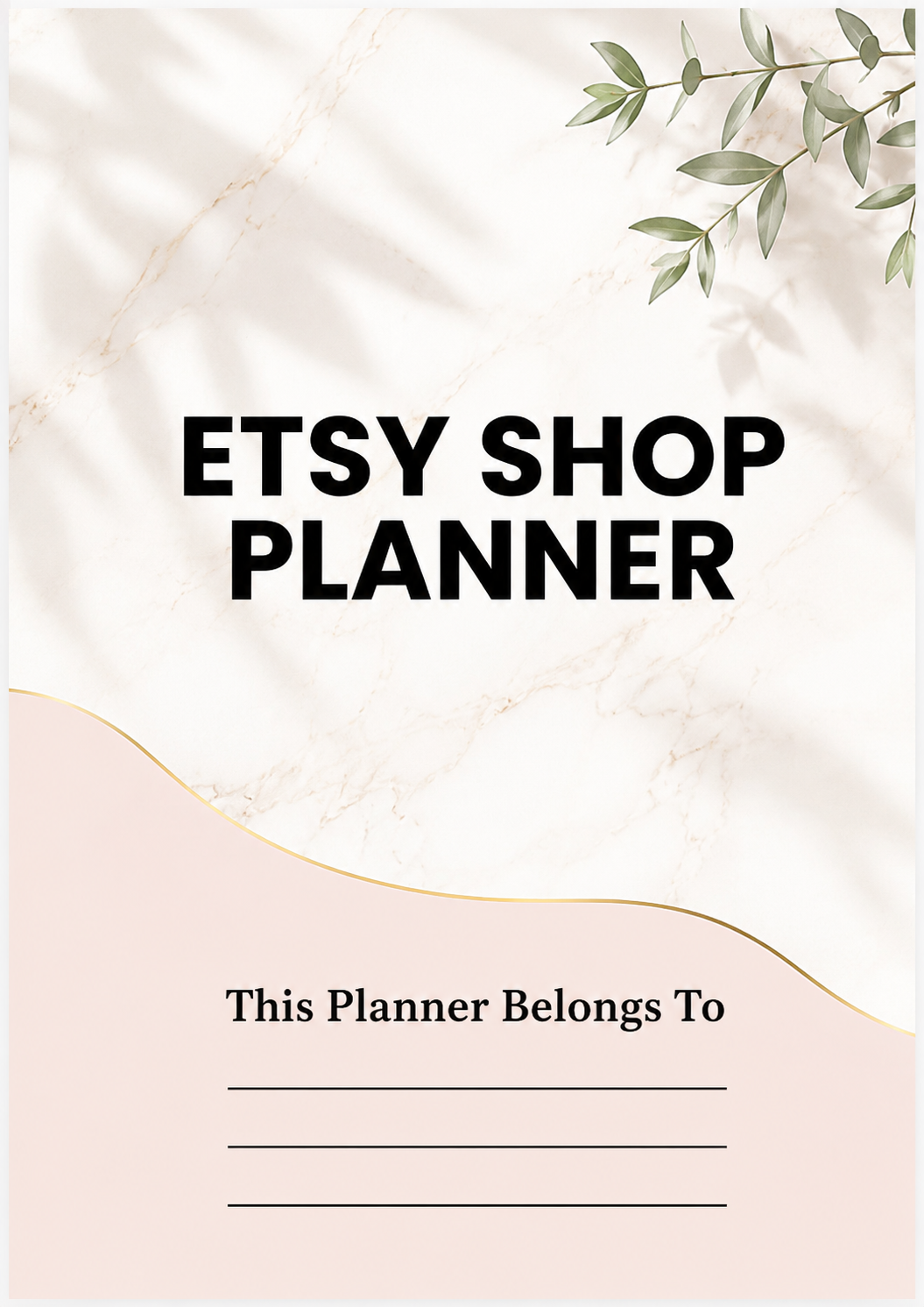 Etsy Shop Planner A4