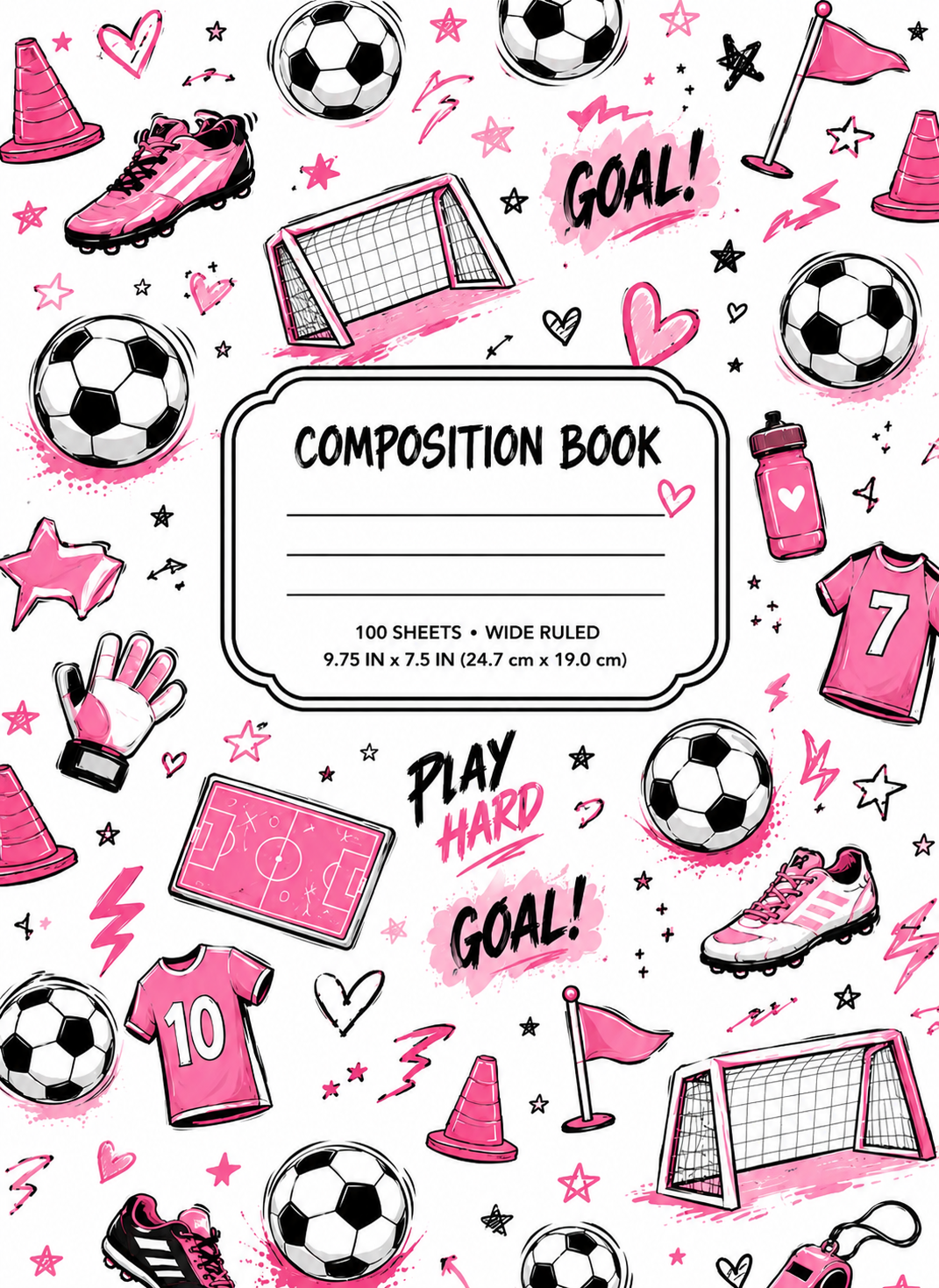 Personalized Printed Composition Notebook Cover - Custom Design (Cover Only)