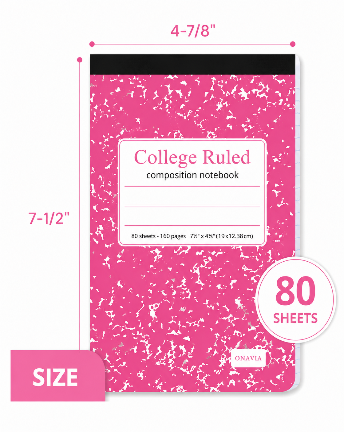 Custom Composition Books - Personalized Cover (Mini, Medium, Regular & Large)
