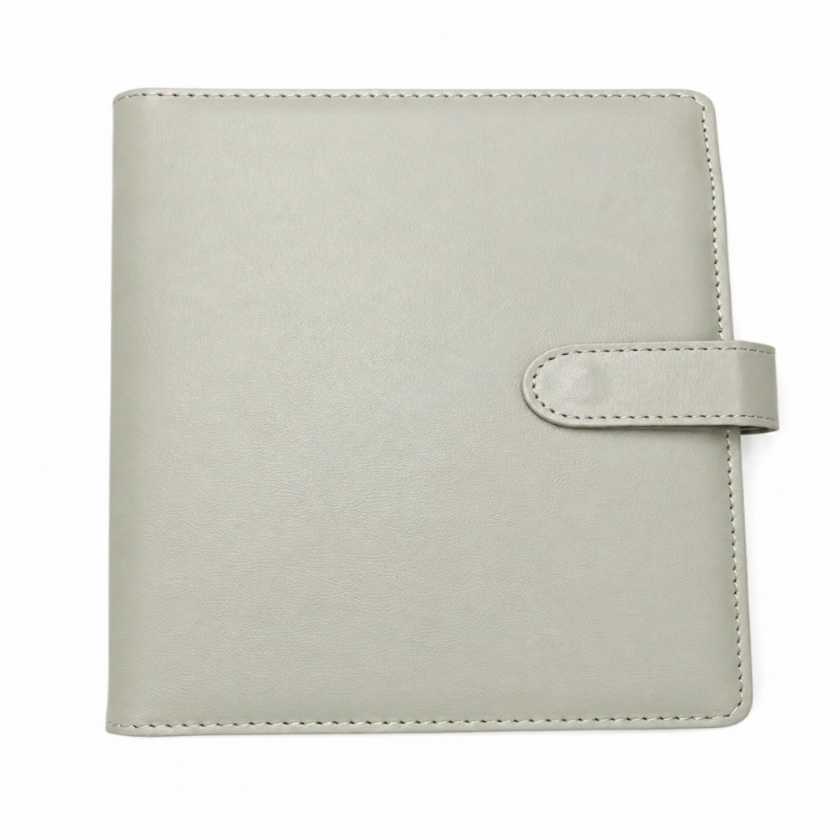 Olive Green A5 Planner Binder – Refillable Faux Leather Organizer with Snap Closure