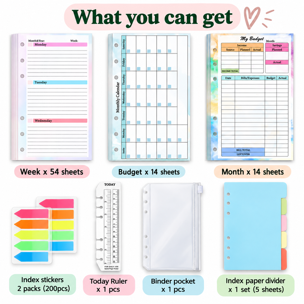 Magnetic A6 Planner Binder – Build Your Own Planner