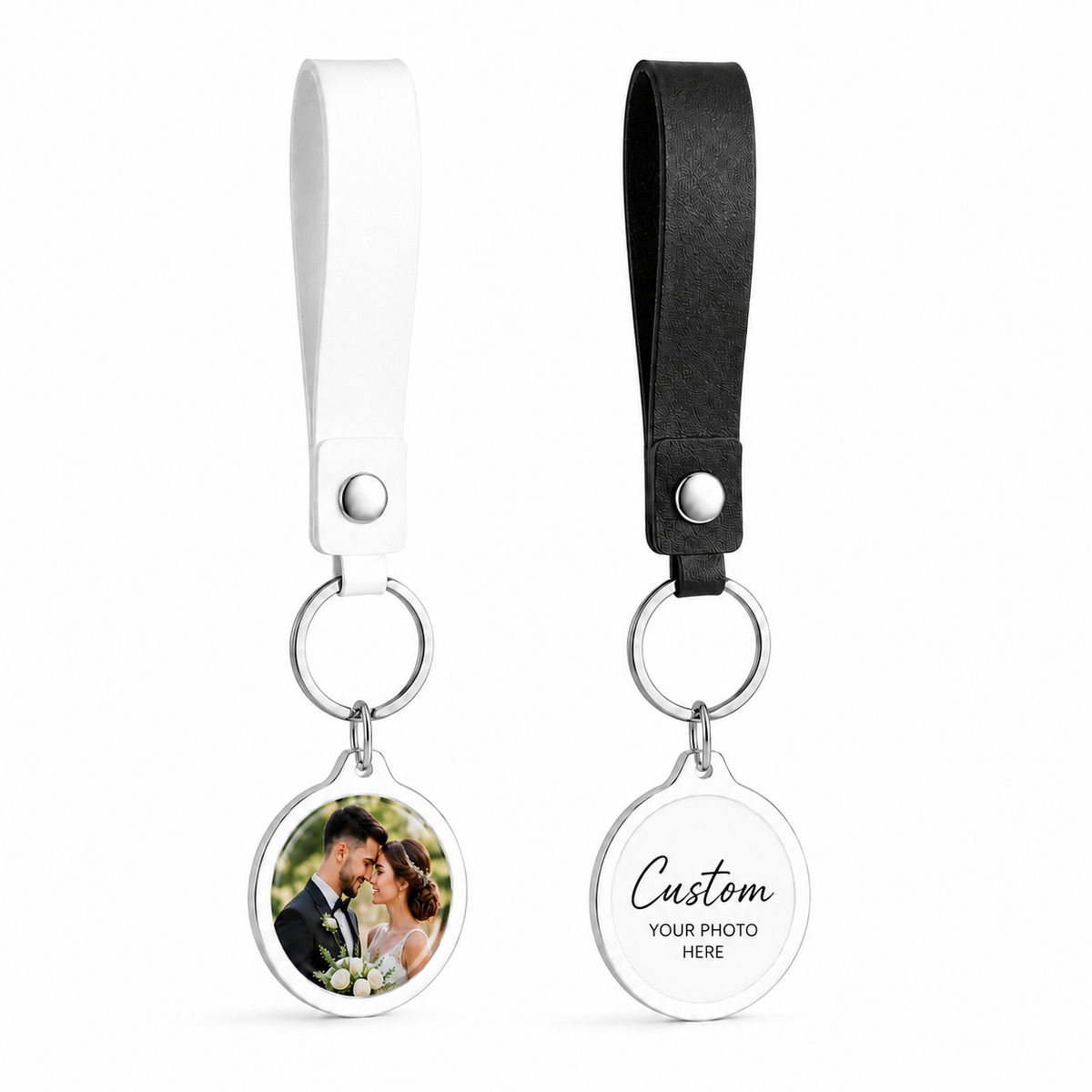 Custom NFC Smart Keychain | Personalized Photo, Logo, Website & Digital Business Card