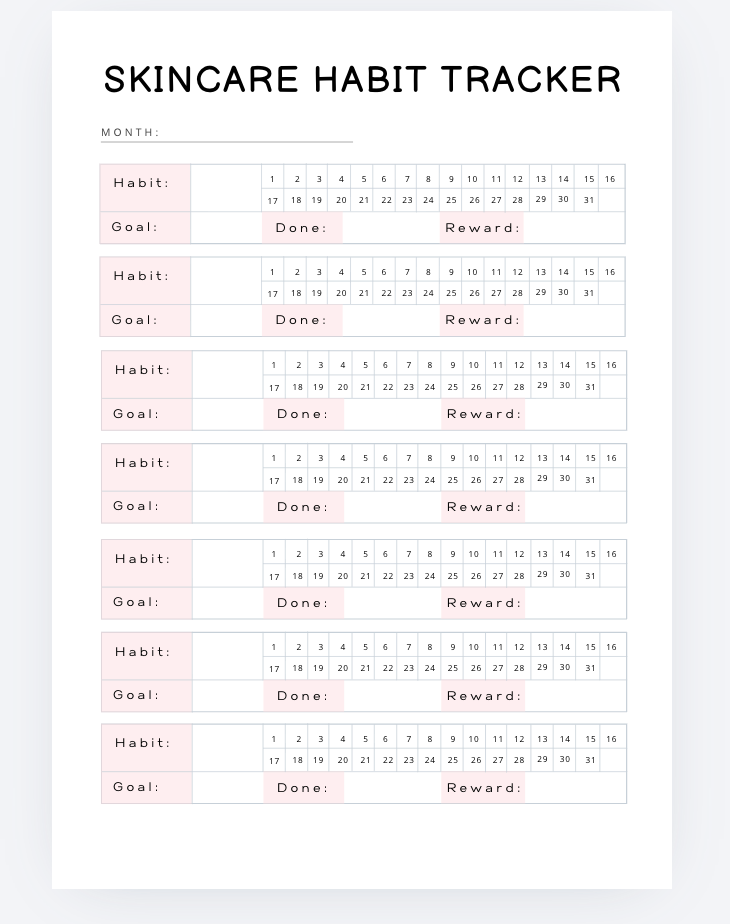 Self Care Planner