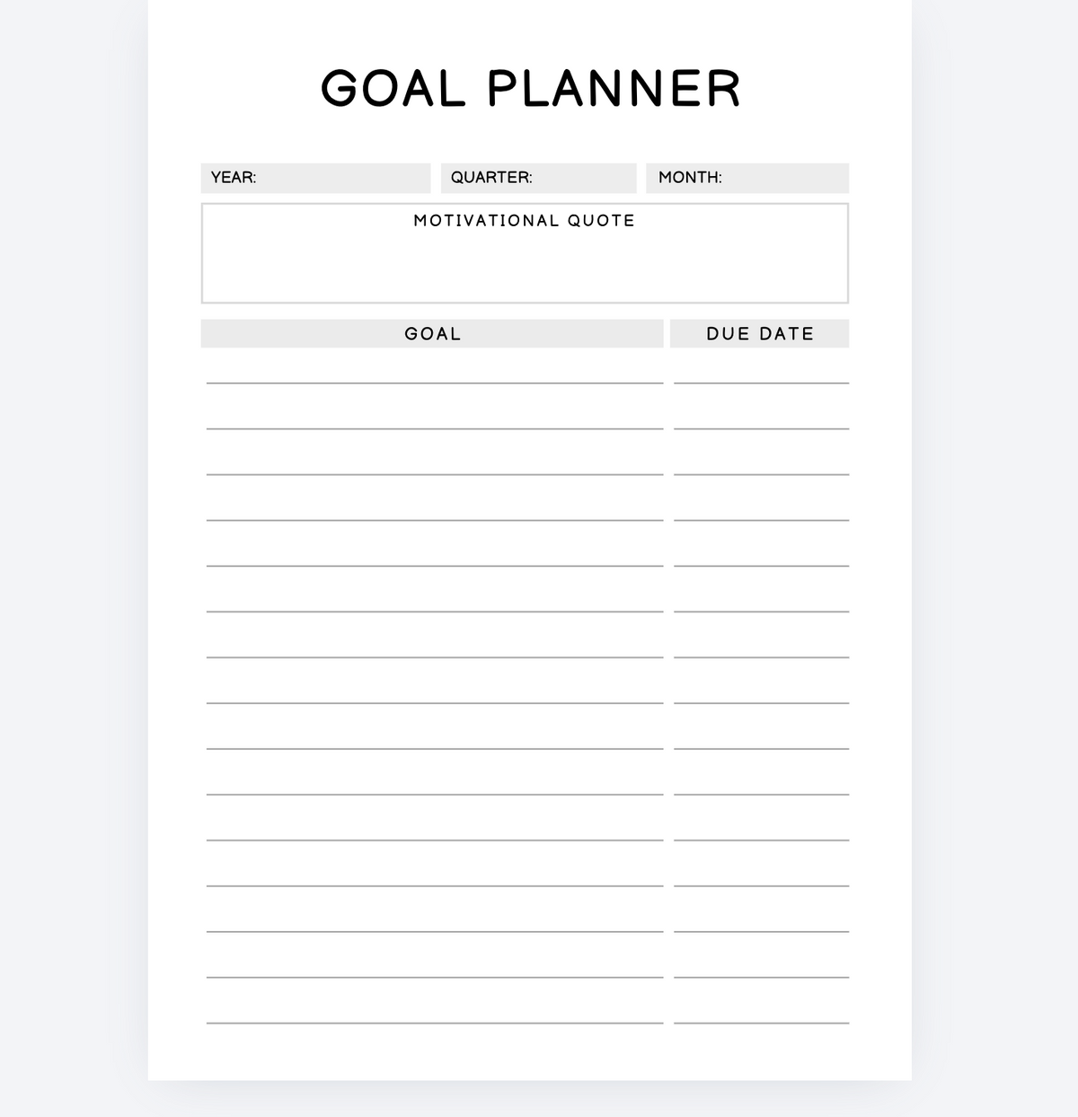 Life Planners A4