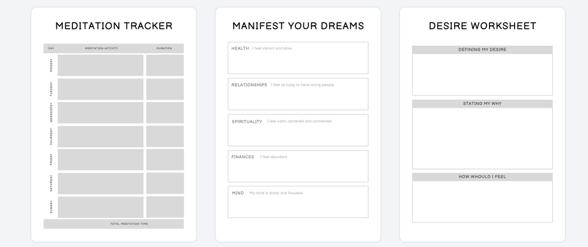 Manifestation Planner