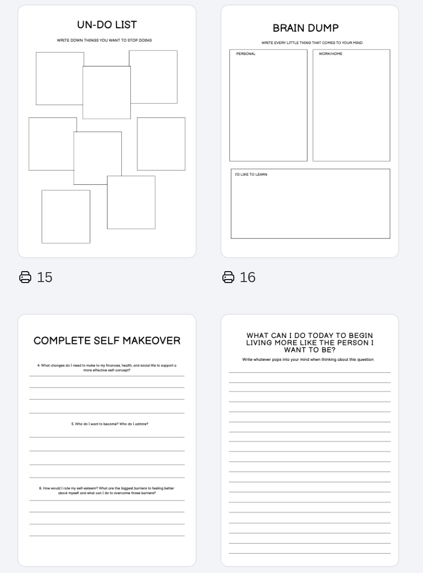 Self Love Planner  A4