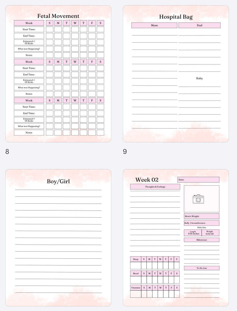 My Pregnancy Journal | Tracker & Memory Book