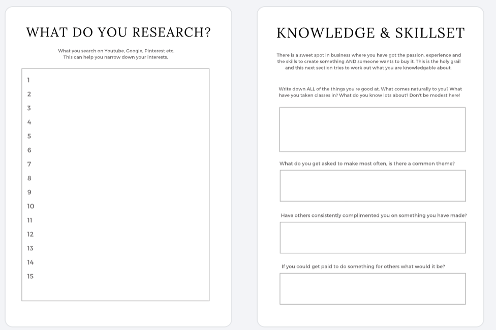 Digital Product Planner A4