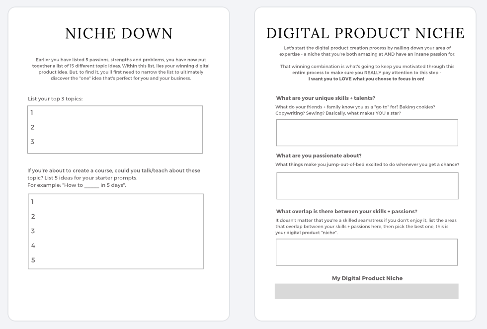 Digital Product Planner A4