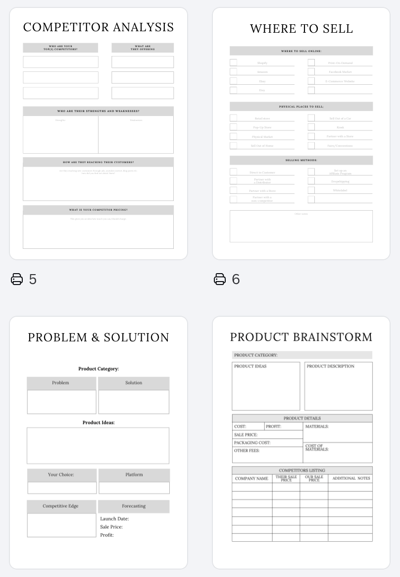 Product Launch Planner A4