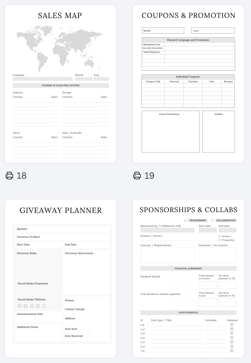 Product Launch Planner A4