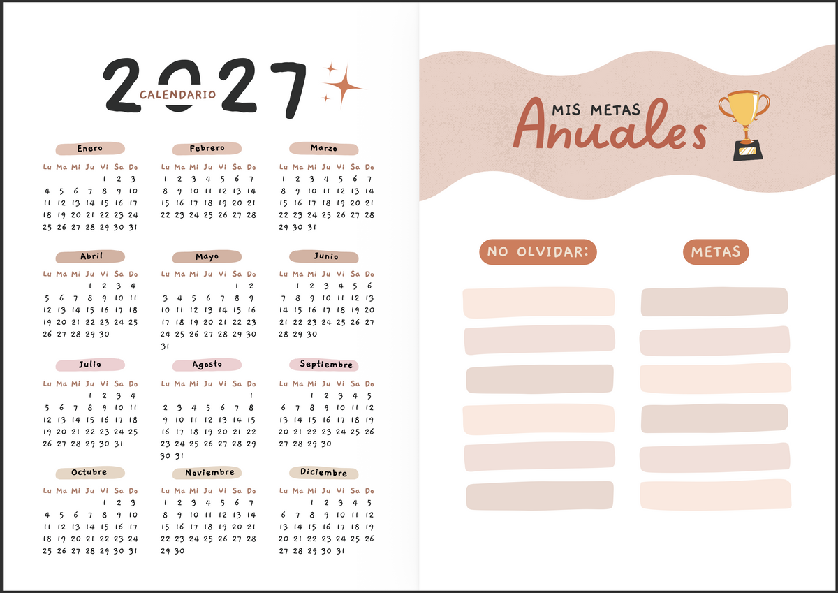 Agenda Aesthetic Diaria A4 & A5
