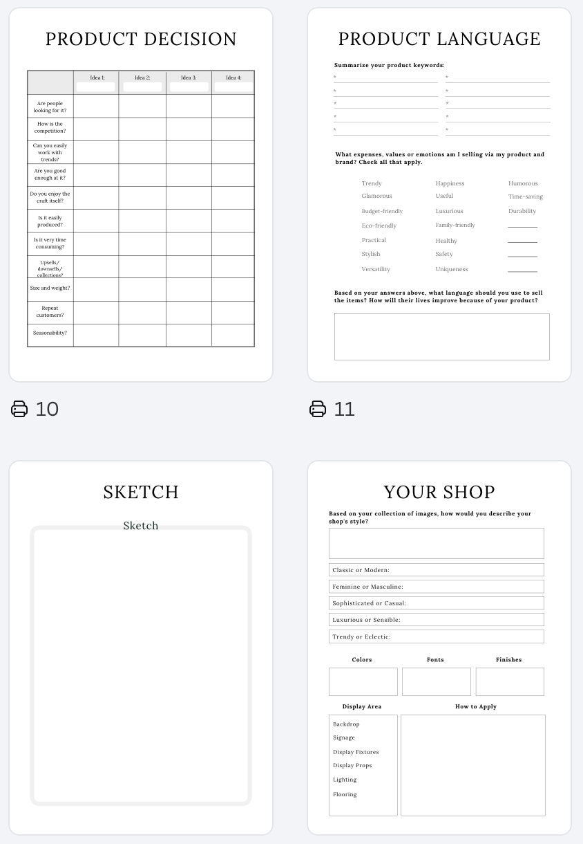 Handmade Business Planner A4